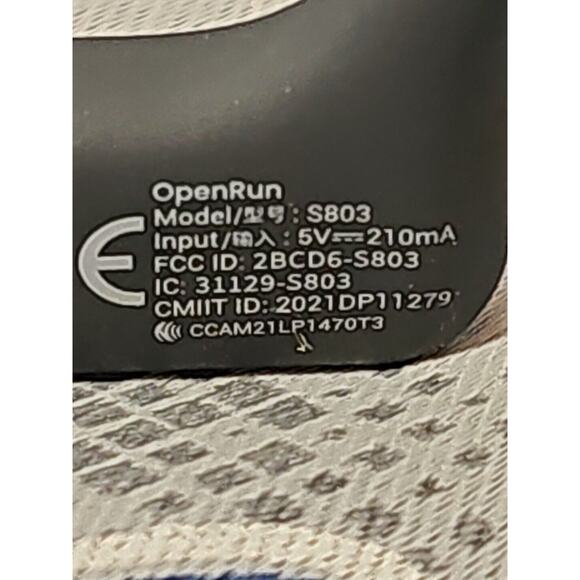 Shokz OpenRun Wireless Bone Conduction Headphones - Black S803BK *OPEN BOX NEW* - Picture 7 of 8